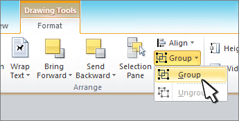 word for mac border around grouped objects